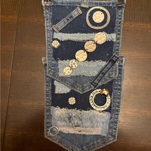Denim Patchwork with Silver Accents
